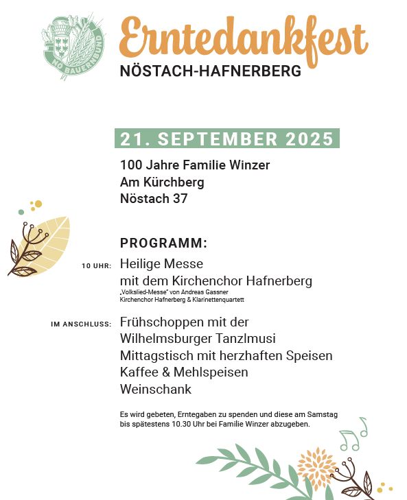 Erntedank HB 21 9 2025